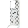 Karl Lagerfeld IML Crossbody Monogram Karl & Choupette Head Back Cover hoesje met MagSafe voor Apple iPhone 15 Pro - Transparant 4