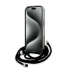 Karl Lagerfeld IML Crossbody Monogram Karl & Choupette Head Back Cover hoesje met MagSafe voor Apple iPhone 15 Pro - Zwart 4