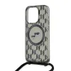 Karl Lagerfeld IML Crossbody Monogram Karl & Choupette Head Back Cover hoesje met MagSafe voor Apple iPhone 15 Pro - Zwart 5