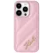Karl Lagerfeld Diagonal Quilted Script Back Cover hoesje voor Apple iPhone 15 Pro Max - Roze