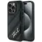 Karl Lagerfeld Diagonal Quilted Script Back Cover hoesje voor Apple iPhone 14 - Zwart