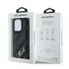 Karl Lagerfeld Diagonal Quilted Script Back Cover hoesje voor Apple iPhone 15 Pro - Zwart 8