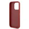 Karl Lagerfeld Diagonal Quilted Script Back Cover hoesje voor Apple iPhone 15 Pro - Rood 7