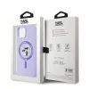 Karl Lagerfeld Silicone Karl & Choupette Heads Ring Back Cover hoesje met MagSafe voor Apple iPhone 15 - Paars 8