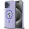 Karl Lagerfeld Silicone Karl & Choupette Heads Ring Back Cover hoesje met MagSafe voor Apple iPhone 15 Pro Max - Paars