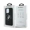 Karl Lagerfeld Silicone Karl & Choupette Heads Ring Back Cover hoesje met MagSafe voor Apple iPhone 16 Pro - Zwart 4