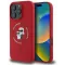 Karl Lagerfeld Silicone Karl & Choupette Heads Ring Back Cover hoesje met MagSafe voor Apple iPhone 16 Pro - Rood