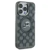 Karl Lagerfeld IML Monogram Karl & Choupette Head Back Cover hoesje met MagSafe voor Apple iPhone 15 Pro - Zwart 4