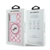 Karl Lagerfeld IML Monogram Karl & Choupette Head Back Cover hoesje met MagSafe voor Apple iPhone 15 Pro - Roze 5