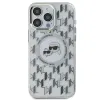 Karl Lagerfeld IML Monogram Karl & Choupette Head Back Cover hoesje met MagSafe voor Apple iPhone 15 Pro - Transparant 3