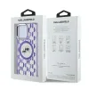 Karl Lagerfeld IML Monogram Karl & Choupette Head Back Cover hoesje met MagSafe voor Apple iPhone 15 Pro - Paars 5