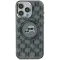 Karl Lagerfeld IML Monogram Karl & Choupette Head Back Cover hoesje met MagSafe voor Apple iPhone 15 Plus - Zwart