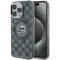 Karl Lagerfeld IML Monogram Karl & Choupette Head Back Cover hoesje met MagSafe voor Apple iPhone 15 Pro Max - Zwart
