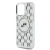 Karl Lagerfeld IML Monogram Karl & Choupette Head Back Cover hoesje met MagSafe voor Apple iPhone 15 Pro Max - Transparant 6