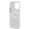 Karl Lagerfeld IML Monogram Karl & Choupette Head Back Cover hoesje met MagSafe voor Apple iPhone 15 Pro Max - Transparant 7