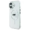 Karl Lagerfeld IML Metal Karl Head Back Cover hoesje met MagSafe voor Apple iPhone 16 - Wit 2