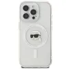 Karl Lagerfeld IML Metal Karl Head Back Cover hoesje met MagSafe voor Apple iPhone 16 Pro - Wit 3