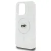 Karl Lagerfeld IML Metal Karl Head Back Cover hoesje met MagSafe voor Apple iPhone 16 Pro - Wit 6