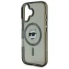 Karl Lagerfeld IML Metal Choupette Head Back Cover hoesje met MagSafe voor Apple iPhone 16 Plus - Zwart 6