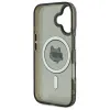 Karl Lagerfeld IML Metal Choupette Head Back Cover hoesje met MagSafe voor Apple iPhone 16 Plus - Zwart 7
