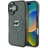 Karl Lagerfeld IML Metal Choupette Head Back Cover hoesje met MagSafe voor Apple iPhone 16 - Zwart