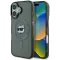 Karl Lagerfeld IML Metal Choupette Head Back Cover hoesje met MagSafe voor Apple iPhone 16 - Zwart