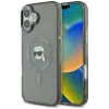 Karl Lagerfeld IML Metal Karl Head Back Cover hoesje met MagSafe voor Apple iPhone 16 - Zwart