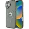 Karl Lagerfeld IML Metal Karl Head Back Cover hoesje met MagSafe voor Apple iPhone 16 - Zwart