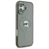Karl Lagerfeld IML Metal Karl Head Back Cover hoesje met MagSafe voor Apple iPhone 16 - Zwart 4