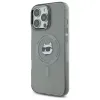 Karl Lagerfeld IML Metal Choupette Head Back Cover hoesje met MagSafe voor Apple iPhone 16 Pro Max - Zwart 2