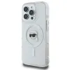 Karl Lagerfeld IML Metal Karl Head Back Cover hoesje met MagSafe voor Apple iPhone 16 Pro Max - Wit 2