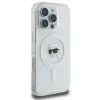 Karl Lagerfeld IML Metal Karl Head Back Cover hoesje met MagSafe voor Apple iPhone 16 Pro Max - Wit 4