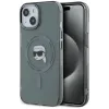 Karl Lagerfeld IML Metal Karl Head Back Cover hoesje met MagSafe voor Apple iPhone 15 - Zwart