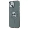 Karl Lagerfeld IML Metal Karl Head Back Cover hoesje met MagSafe voor Apple iPhone 15 - Zwart 2