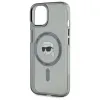 Karl Lagerfeld IML Metal Karl Head Back Cover hoesje met MagSafe voor Apple iPhone 15 - Zwart 6
