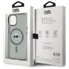 Karl Lagerfeld IML Metal Karl Head Back Cover hoesje met MagSafe voor Apple iPhone 15 - Zwart 8