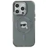Karl Lagerfeld IML Metal Karl Head Back Cover hoesje met MagSafe voor Apple iPhone 15 Pro Max - Zwart 2