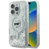 Karl Lagerfeld Liquid Glitter Choupette Head Back Cover hoesje met MagSafe voor Apple iPhone 16 Pro Max - Transparant 0