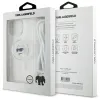 Karl Lagerfeld IML Choupette Head & Cord Back Cover hoesje met MagSafe voor Apple iPhone 16 Pro - Transparant 7