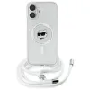 Karl Lagerfeld IML Choupette Head & Cord Back Cover hoesje met MagSafe voor Apple iPhone 16 - Transparant 2
