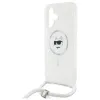 Karl Lagerfeld IML Choupette Head & Cord Back Cover hoesje met MagSafe voor Apple iPhone 16 - Transparant 5