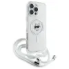 Karl Lagerfeld IML Choupette Head & Cord Back Cover hoesje met MagSafe voor Apple iPhone 16 Pro Max - Transparant 3