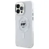 Karl Lagerfeld IML Metal Choupette Head Back Cover hoesje met MagSafe voor Apple iPhone 14 Pro Max - Wit 2