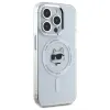 Karl Lagerfeld IML Metal Choupette Head Back Cover hoesje met MagSafe voor Apple iPhone 15 Pro Max - Wit 4