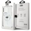 Karl Lagerfeld IML Metal Choupette Head Back Cover hoesje met MagSafe voor Apple iPhone 15 Pro Max - Wit 8
