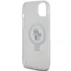 Karl Lagerfeld Ring Stand Karl & Choupette Hard Case Back Cover hoesje met MagSafe voor Apple iPhone 15 Plus/14 Plus - Wit 7
