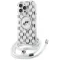 Karl Lagerfeld IML Crossbody Monogram Karl & Choupette Head Back Cover hoesje met MagSafe voor Apple iPhone 16 Pro - Transparant