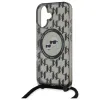 Karl Lagerfeld IML Crossbody Monogram Karl & Choupette Head Back Cover hoesje met MagSafe voor Apple iPhone 16 - Zwart 5