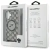 Karl Lagerfeld IML Crossbody Monogram Karl & Choupette Head Back Cover hoesje met MagSafe voor Apple iPhone 16 - Zwart 7