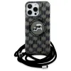 Karl Lagerfeld IML Crossbody Monogram Karl & Choupette Head Back Cover hoesje met MagSafe voor Apple iPhone 16 Pro Max - Zwart 2
